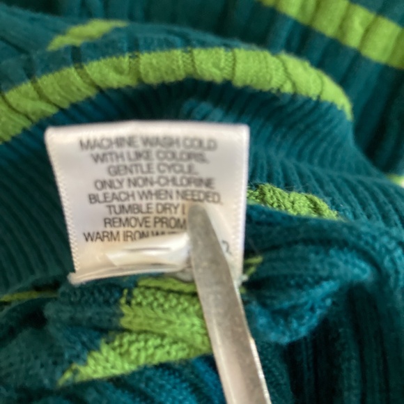 Green Striped Cable Knit Sweater from Merona - Picture 7 of 9